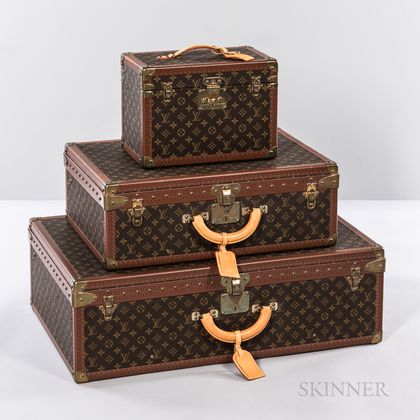 Three Pieces of Louis Vuitton Luggage