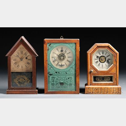 Three Thirty-hour Cottage Clocks