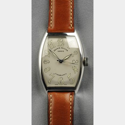 Stainless Steel "Casablanca" Wristwatch, Franck Muller