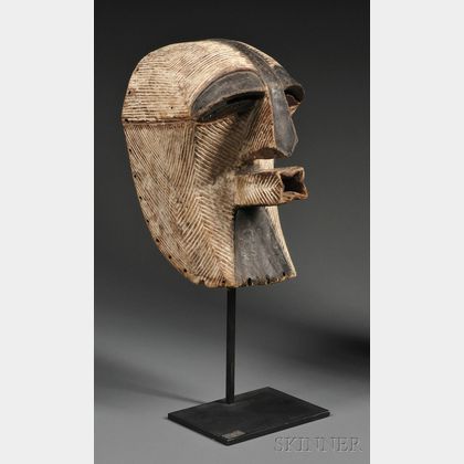 Songye Carved Wood Kifwebe Mask