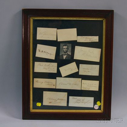 Framed Collection of Political and Military Signatures