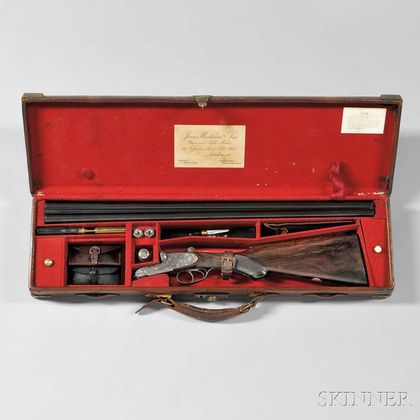 James Woodward & Sons 16 Gauge Double-barrel Shotgun with Maker's Case