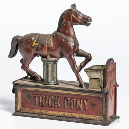 Cast Iron Mechanical "Trick Pony" Bank