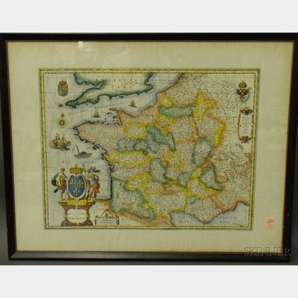 Map of Gallia/France After Willem Blaeu