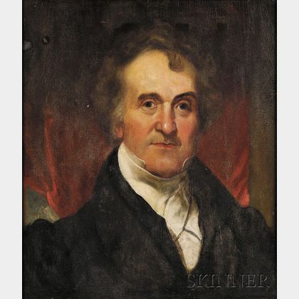 Attributed to Henry Inman (American, 1801-1846) Portrait of William Wirt, Ninth Attorney General of the United States.