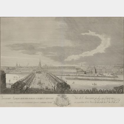 Two Engraved Views of St. Petersburg