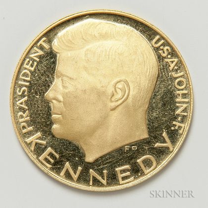 German John F. Kennedy Commemorative Gold Medallion