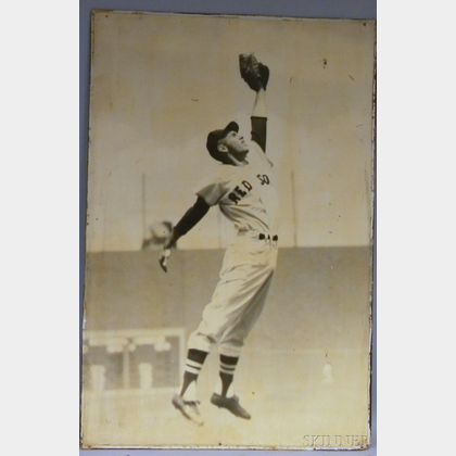 Large Format Photograph of Boston Red Sox Milt Bolling
