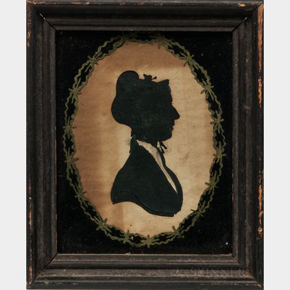 Hollow-cut Silhouette Portrait of a Woman