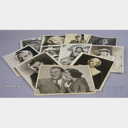 Approximately 175 Movie Studio and Theater Publicity Portrait and Still Photographs