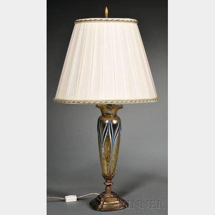 Durand Cut Glass Table Lamp Base