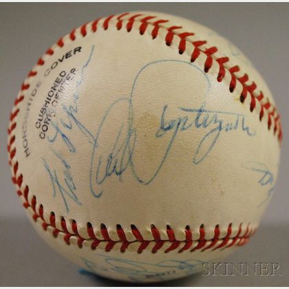 1978 Boston Red Sox Autographed Baseball