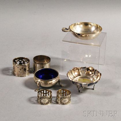 Seven Silver Table Items