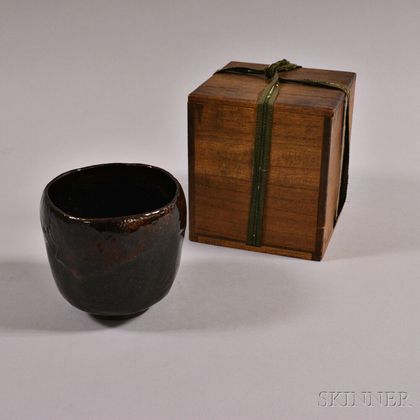 Raku Tea Bowl with Box