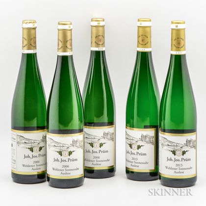 JJ Prum Wehlener Sonnenuhr Riesling Auslese Goldkapsel, 5 bottles 