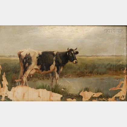 George Arthur Hays (American, 1854-1945) Cow in Landscape