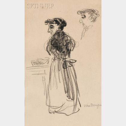 Kees van Dongen (Dutch, 1877-1968) Sketch of a Woman