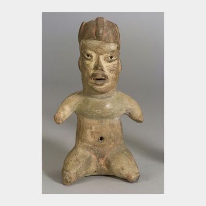 Pre-Columbian Seated Pottery Figure