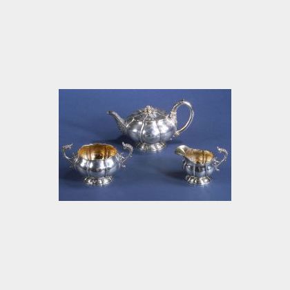 George IV Three-piece Silver Tea Set