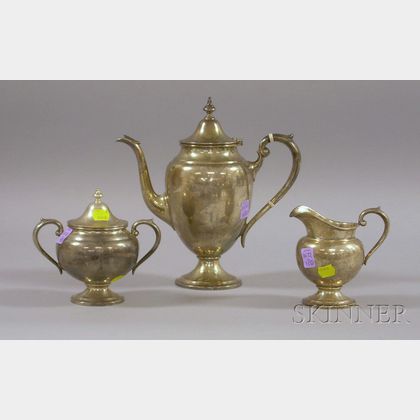 Gorham Sterling Silver Three-piece Tea Service