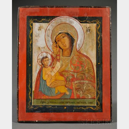 Russian Icon Soothe My Sorrow, Mother of God