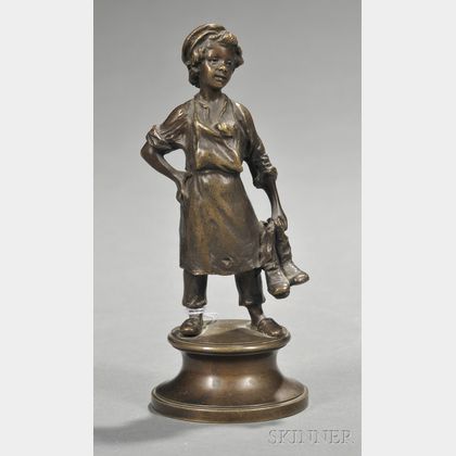 Bronze Figure of a Young Cobbler