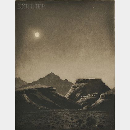 George Elbert Burr (American, 1859-1939) Desert Night