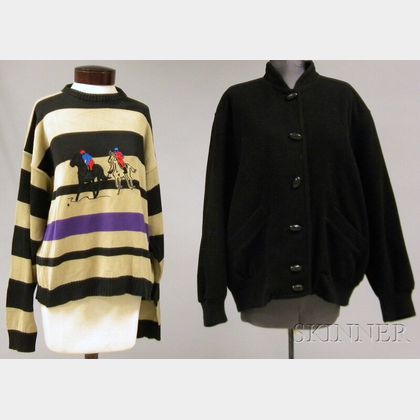 Vintage Mondi "Hunting" Jacket and a Daniel Hechter Paris Equestrian Sweater