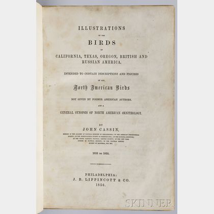 Cassin, John (1813-1869) Illustrations of the Birds of California, Texas, Oregon, British, and Russian America.