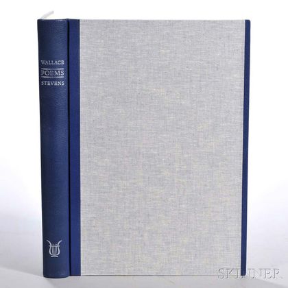 Stevens, Wallace (1879-1955) and Jasper Johns (b. 1930) Poems.