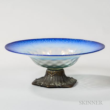 Louis C. Tiffany Furnaces Inc. Favrile Glass Pastel Bowl with Mount 