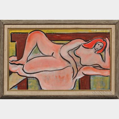 Richard Tucker (American, 1903-1979) Reclining Nude