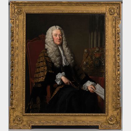 Attributed to Thomas Hudson (United Kingdom, 1701-1779) Portrait of Philip Yorke, 1st Earl of Hardwicke (1690-1764)