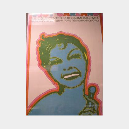 Judy Garland Lincoln Center Philharmonic Hall Poster