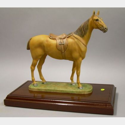 Boehm Porcelain Model of a Stallion. 