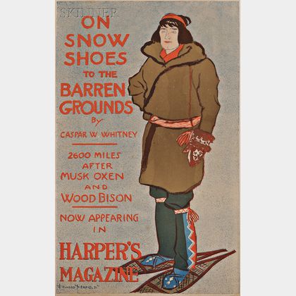 Edward Penfield (American, 1866-1925) On Snow Shoes to the Barren Grounds...