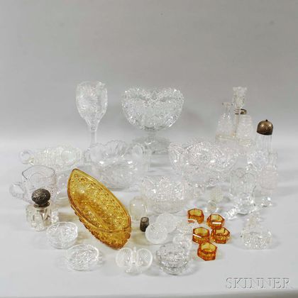 Large Group of Cut Glass Tableware