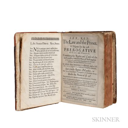 Rutherford, Samuel (1600?-1661) Lex, Rex: the Law and the Prince.