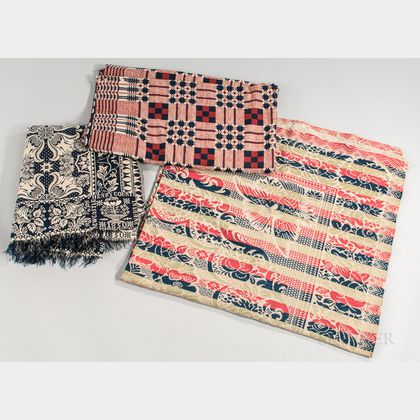 Three Woven Coverlets