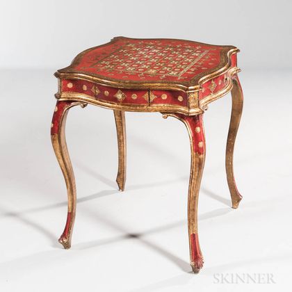 Painted and Gilded Games Table