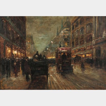 Rudolf Plessner (German, b. 1889) Oxford Street, London