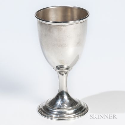 Peter Krider Coin Silver Goblet