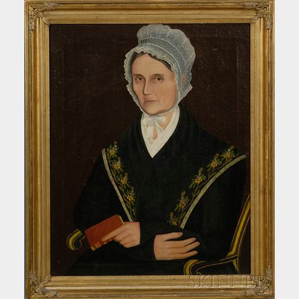 Ammi Phillips (American, 1788-1865) Portrait of Rhoda Bennet Couch.