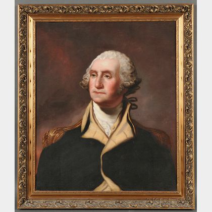 American School, Late 19th Century Portrait of General George Washington.