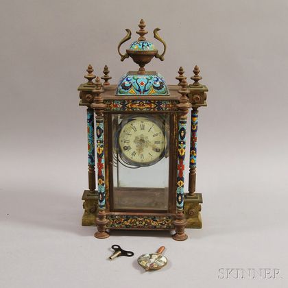 Champleve Mantel Clock