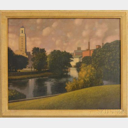 Charles Trentman (Trent) Burleson (American, b. 1952) Mills on the River