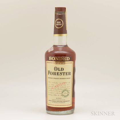 Old Forester 4 Years Old 1975, 1 750ml bottle 