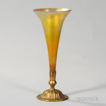 Tiffany Furnaces Favrile Trumpet Vase 