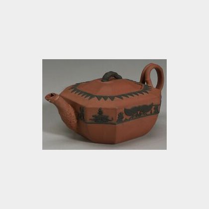 Wedgwood Rosso Antico Egyptian Teapot and Cover