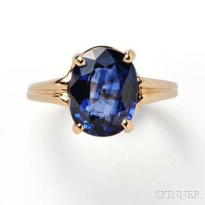 14kt Gold and Sapphire Ring, Tiffany & Co.